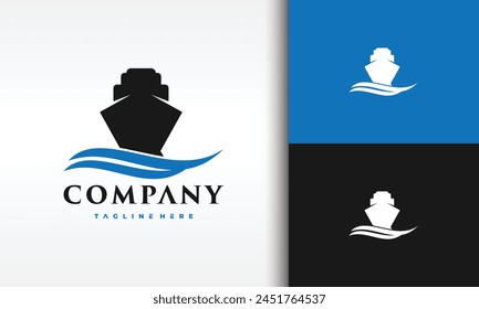 the sea transport ship logo