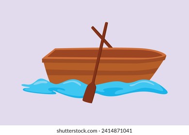 El concepto de transporte marítimo. Ilustración vectorial plana de color aislada.
