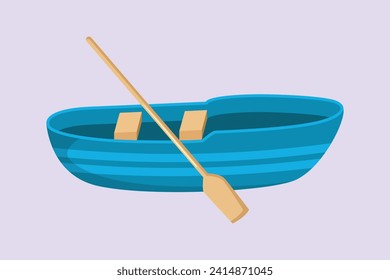 Sea transportation concept. Colored flat vector illustration isolated.