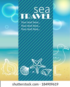 Sea travel background