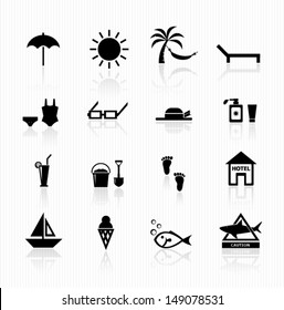 Sea travel icons