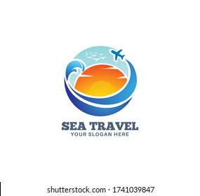 Sea Travel Logo Design Travel Logo Stock Vector (Royalty Free ...