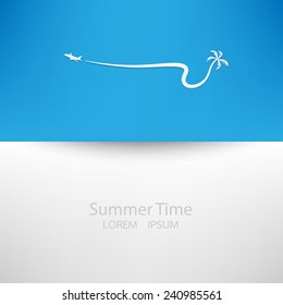 Sea and traveling. Vector illustrations.