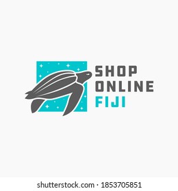 sea turtle animal modern logo design