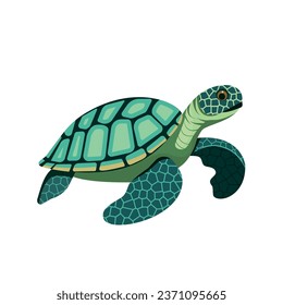 Sea Turtle Cartoon Animal Illustration