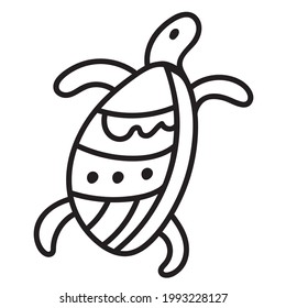 Sea Turtle Coloring Page or Book for Kids and Adults