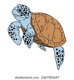 Sea turtle ,good for graphic resources, printable art, suitable for design resources, logo, template designs, and more. 