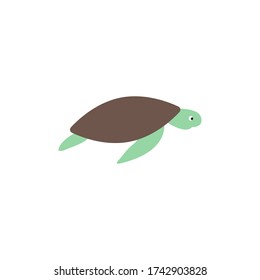 Sea turtle graphic design template vector isolated