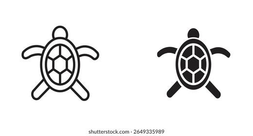 Sea turtle icon Design Illustrations. editable web icons
