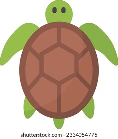 Icono de la tortuga marina. Adecuado para aplicaciones móviles.