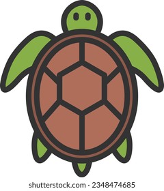 Sea Turtle Icon image. Suitable for mobile application.