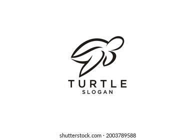 Sea turtle icon. Line, glyph and filled outline version, Turtle animal top view outline and filled vector sign. Symbol, logo illustration. Different style icons set. Vector