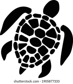 sea turtle icon on white background. sea turtle symbol. turtle sign. flat style.