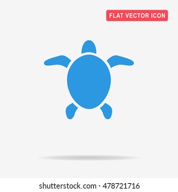 Sea turtle icon. Vector concept illustration for design.