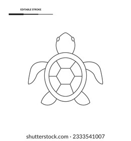 Sea Turtle Icon Vector Design. 