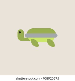 Sea turtle icon. Vector illustration