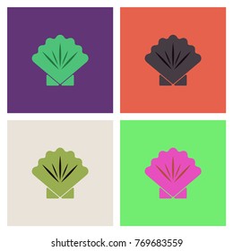 Sea turtle icon. Vector illustration collection
