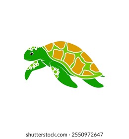 Sea Turtle icon vector isolated on white background for your web and mobile app design, Turtle logo concept