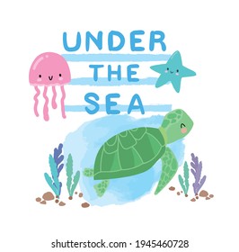 Cute turtle image.ai Royalty Free Stock SVG Vector