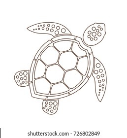 Sea Turtle Icon Vector Illustration Stock Vector (Royalty Free) 709586947