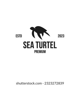 Sea Turtle Logo Design Concept Vector Illustration Symbol Icon