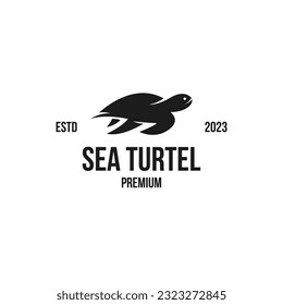 Sea Turtle Logo Design Concept Vector Illustration Symbol Icon