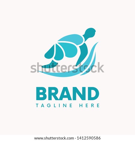 sea turtle ocean recreation logo template royalty free sea turtle template