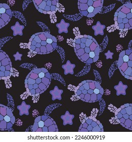 Sea Turtle pattern with star Classic