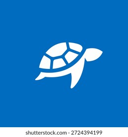 Design de logotipo simples tartaruga marinha 