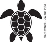 Sea Turtle swimming icon for multipurpose use