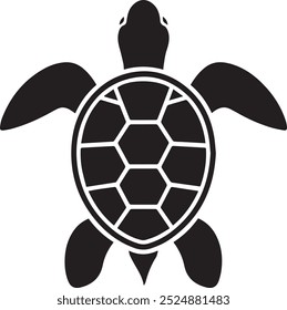 Sea Turtle swimming icon for multipurpose use