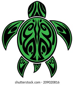 Sea Turtle Tribal Tattoo