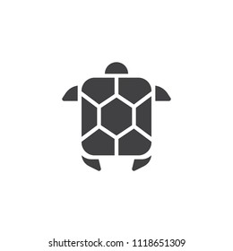 Sea turtle vector icon. filled flat sign for mobile concept and web design. Turtle simple solid icon. Symbol, logo illustration. Pixel perfect vector graphics