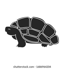 Icono vector de tortuga marina.Icono vector negro aislado en tortuga marina de fondo blanco.