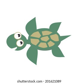 Sea turtle vector illustration