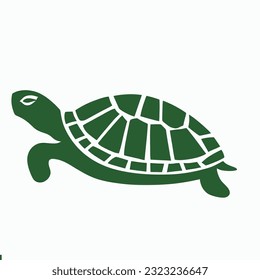 Sea Turtle Vector Silhouette, Sea Turtle Vector