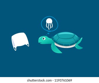 Sea turtles see plastic bags as jellyfish