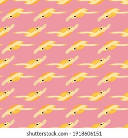 Sea turtles vector repeat pattern-13
