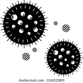 Sea urchin concept, Euechinoidea or Carinacea vector icon design, Sea Food symbol, Underwater Animals sign, aquatic Common species stock illustration 