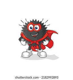 the sea urchin heroes vector. cartoon character