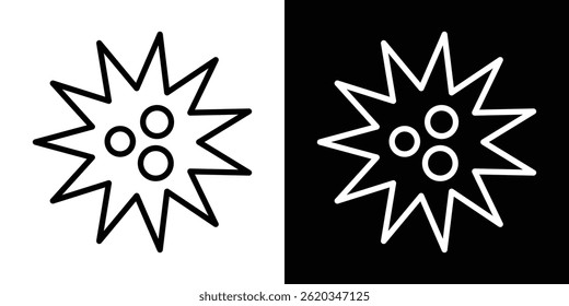 Vector del icono del erizo de mar para el Web y el App móvil. Símbolo aislado.