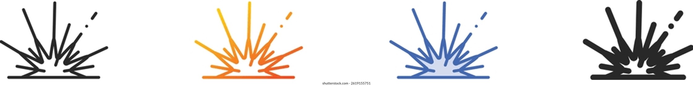 sea urchin icon.Thin Linear, Gradient, Blue Stroke and bold Style Design Isolated On White Background
