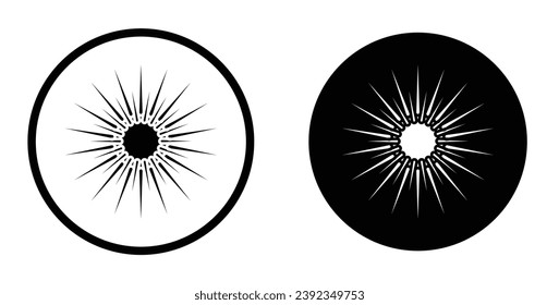 Juego de iconos vectoriales de la orilla del mar. Símbolo vectorial de erizo de mar en color negro y azul adecuado para aplicaciones y sitios web diseños de interfaz de usuario.