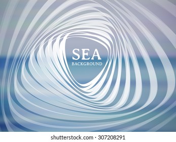 Sea vector background. Abstract illustration.