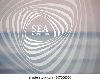 Sea vector background. Abstract illustration. Blurred image.