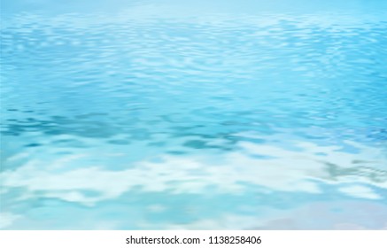 Sea vector background calm and clear. Marine panoramic landscape