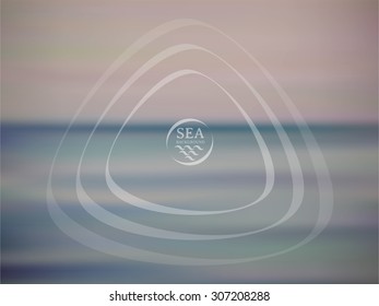 Sea vector background. Eco design for website.