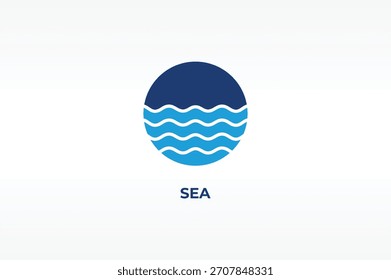 SEA vector, icon or logo sign isolated symbol illustration