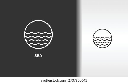 Sea Vector, Icon Or Logo Sign Isolated Symbol Illustration