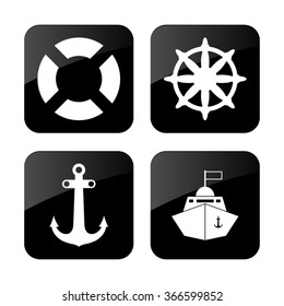 sea vector  icon set